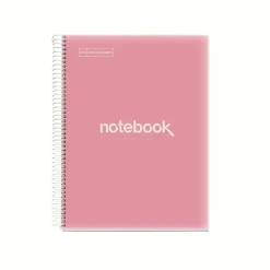 Notebook Emotions, Couverture souple, A4, séyès, 80 feuilles de 1 couleur, Miquelrius, Rose.