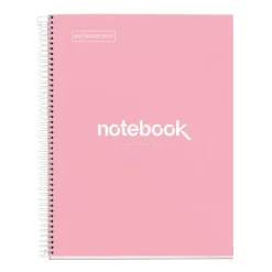 Notebook Emotions, Couverture rigide, A4, lignes horizontales 7 mm, 120 feuilles de 5 couleurs, Miquelrius, Rose.
