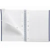 Notebook Emotions, Couverture souple, A4, quadrillage 5x5 mm, 80 feuilles de 1 couleur, Miquelrius, Bleu Marine.