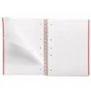 Notebook Emotions, Couverture rigide, A4, lignes horizontales 7 mm, 80 feuilles de 1 couleur, Miquelrius, Rouge.