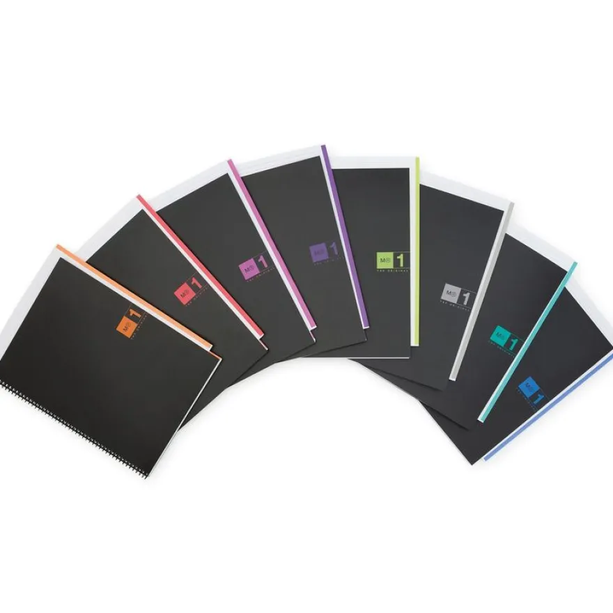 Notebook The Original, Couverture souple, A5, quadrillage 5x5 mm, 80 feuilles de 1 couleur, Miquelrius, Turquoise.