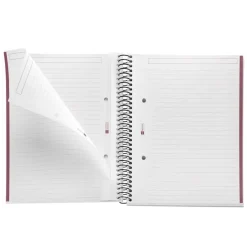 Notebook The Original, Couverture rigide, A5, lignes horizontales, 80 feuilles de 1 couleur, Miquelrius, Sable.