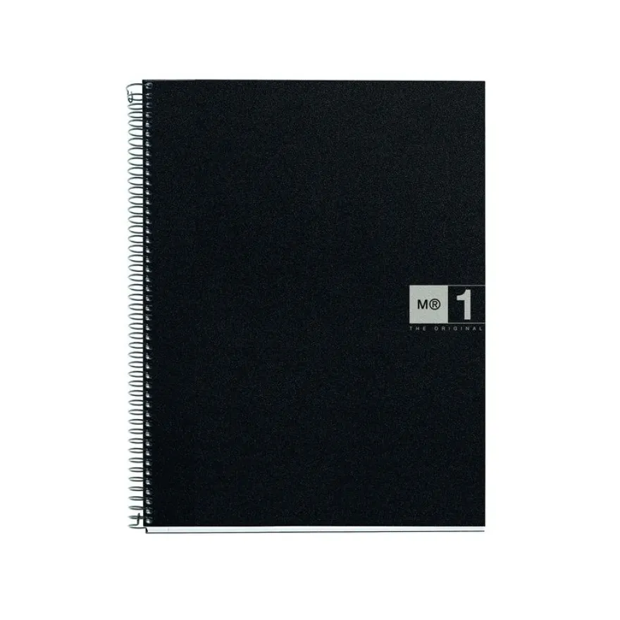 Notebook The Original, Couverture souple, A5, quadrillage 5x5 mm, 80 feuilles de 1 couleur, Miquelrius, Gris.