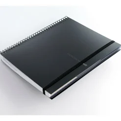 Notebook The Original, Couverture souple, A5, quadrillage 5x5 mm + Lisse, 120 feuilles de 2 couleurs, Miquelrius, Noir, Professionnel.