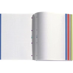 Notebook The Original, Couverture souple, A4, quadrillage 5x5 mm, 140 feuilles de 4 couleurs, Miquelrius, Noir.