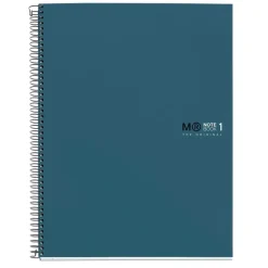 Notebook The Original, Couverture rigide, A4, lignes horizontales, 80 feuilles de 1 couleur, Miquelrius, Océan.