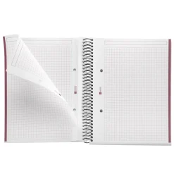 Notebook The Original, Couverture rigide, A5, quadrillage 5x5 mm, 80 feuilles de 1 couleur, Miquelrius, Sable.