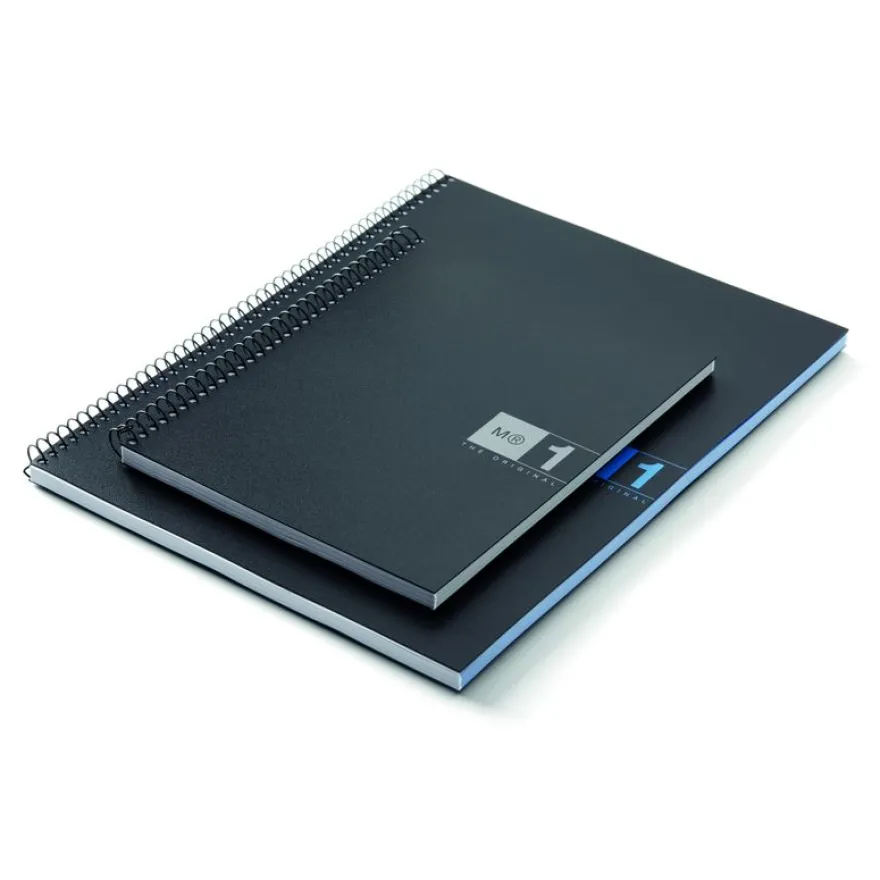 Notebook The Original, Couverture souple, A5, quadrillage 5x5 mm, 80 feuilles de 1 couleur, Miquelrius, Bleu.
