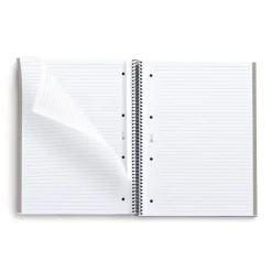 Notebook The Original, Couverture rigide, A4, lignes horizontales, 80 feuilles de 1 couleur, Miquelrius, Grafit.