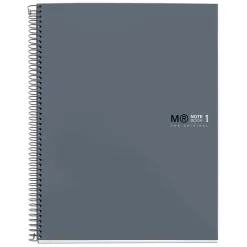 Notebook The Original, Couverture rigide, A4, lignes horizontales, 80 feuilles de 1 couleur, Miquelrius, Grafit.