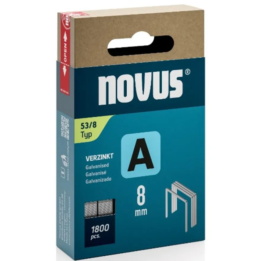 Novus - 1800 Agrafes - 53/8 - 11,3 x 8 mm
