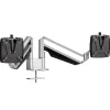 Novus Clu Duo - Support pour écran avec fixation de table - argent / anthracite