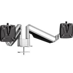 Novus Clu Duo - Support pour écran avec fixation de table - argent / anthracite
