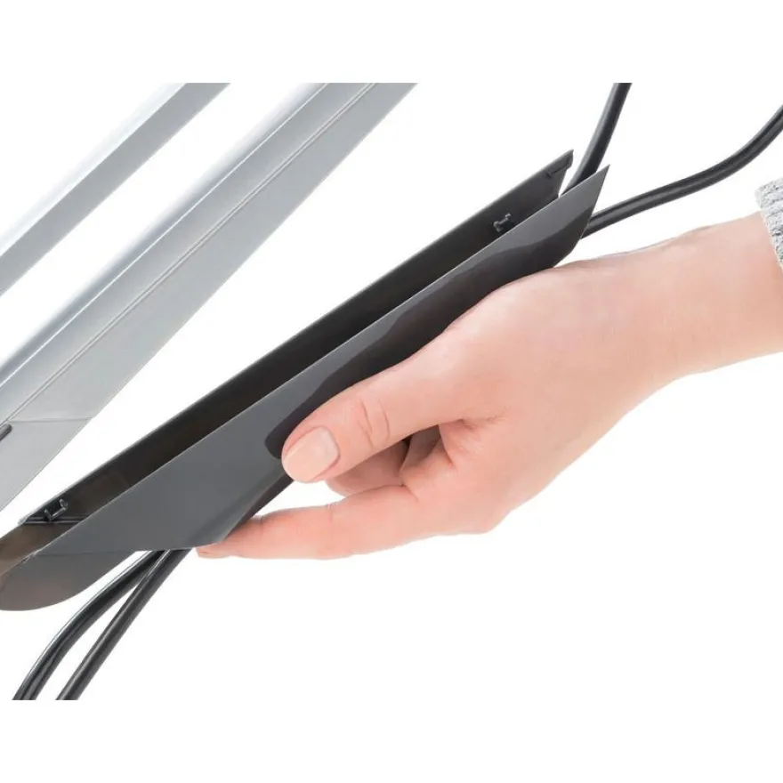 Novus Clu Duo - Support pour écran avec fixation de table - argent / anthracite