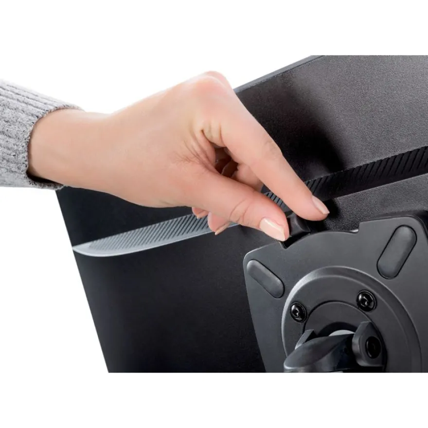 Novus Clu I - Support de table pour moniteur jusqu'à 283mm - argent / anthracite