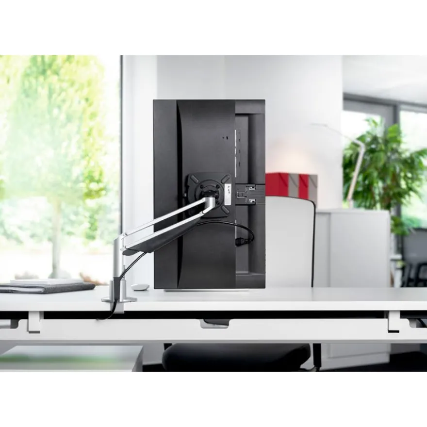 Novus Clu I - Support de table pour moniteur jusqu'à 283mm - argent / anthracite