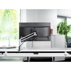 Novus Clu I - Support de table pour moniteur jusqu'à 283mm - argent / anthracite