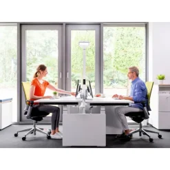 Novus Clu I - Support de table pour moniteur jusqu'à 283mm - argent / anthracite