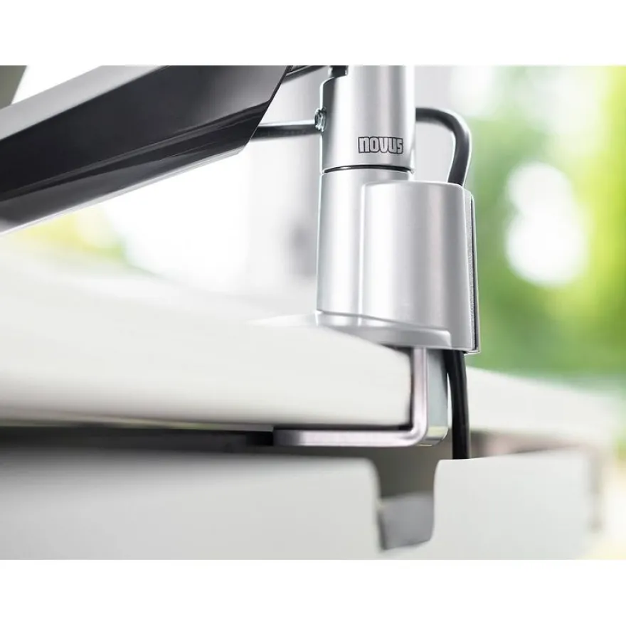 Novus Clu II - Support de table pour moniteur jusqu'à 433mm - argent / anthracite