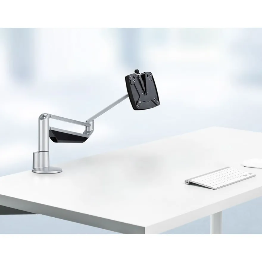 Novus Clu II - Support de table pour moniteur jusqu'à 433mm - argent / anthracite