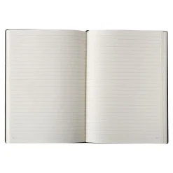 Oberthur - Carnet de notes en cuir - à élastiques A6 - noir