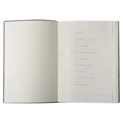 Oberthur - Carnet de notes en cuir - A5 - grenat