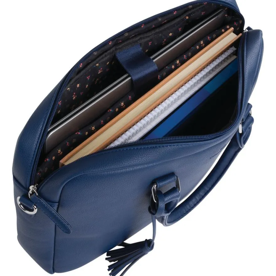 Oberthur - sacoche ordinateur 15,6'' - bleu sofia