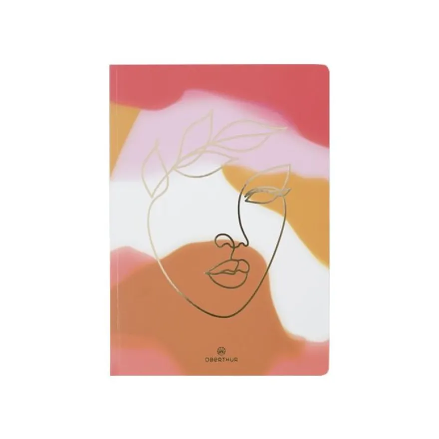 Oberthur Bahia - Carnet de notes souple - A5 - ligné - 200 pages - visage