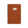 Oberthur Bali - Cahier de notes - fil-o - B6 (125 x 176 mm) - 100 feuilles / 200 pages - papier ivoire - doublé - couverture marron