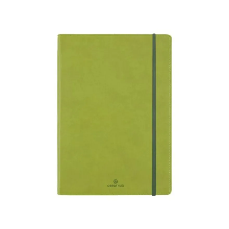 Oberthur Balthazar - Carnet de notes souple A5 - ligné - 200 pages - kaki