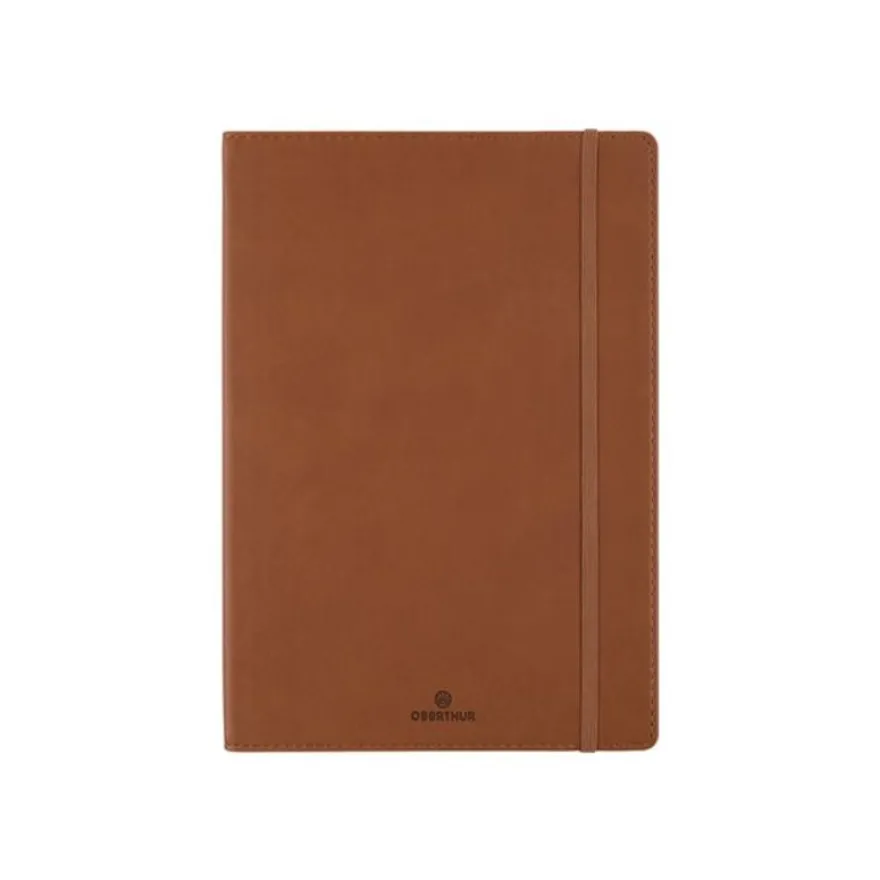 Oberthur Balthazar - Carnet de notes souple - A5 - uni - 200 pages - cognac
