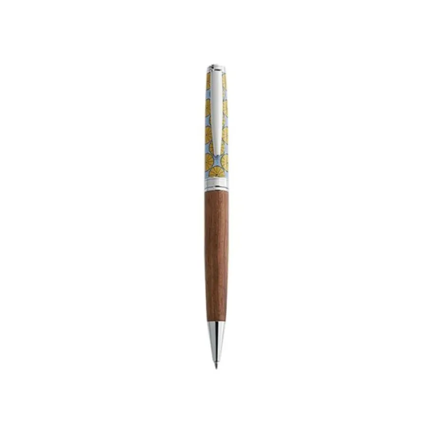 Oberthur Bamako - Stylo à bille - jaune/bleu