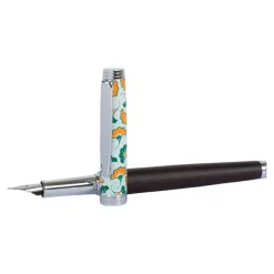 Oberthur Bamako - Stylo plume- vert/orange