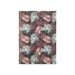Oberthur Baroque - Cahier de notes - A5 (148 x 210 mm) - 100 feuilles / 200 pages - papier ivoire - doublé - fleurs - couverture rouge