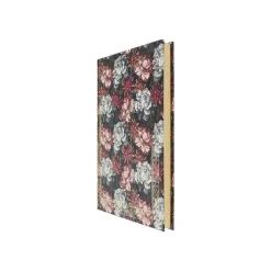 Oberthur Baroque - Cahier de notes - A5 (148 x 210 mm) - 100 feuilles / 200 pages - papier ivoire - doublé - fleurs - couverture rouge