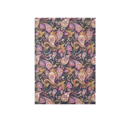 Oberthur Baroque - Cahier de notes - A5 (148 x 210 mm) - 100 feuilles / 200 pages - papier ivoire - doublé - pink paisley - couverture rose