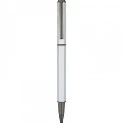 Oberthur Belgrade - Parure de stylo plume et roller - argent