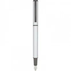 Oberthur Belgrade - Parure de stylo plume et roller - argent