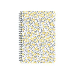 Oberthur Bilbao - Carnet de notes souple - B6 - ligné - 200 pages - fleurs