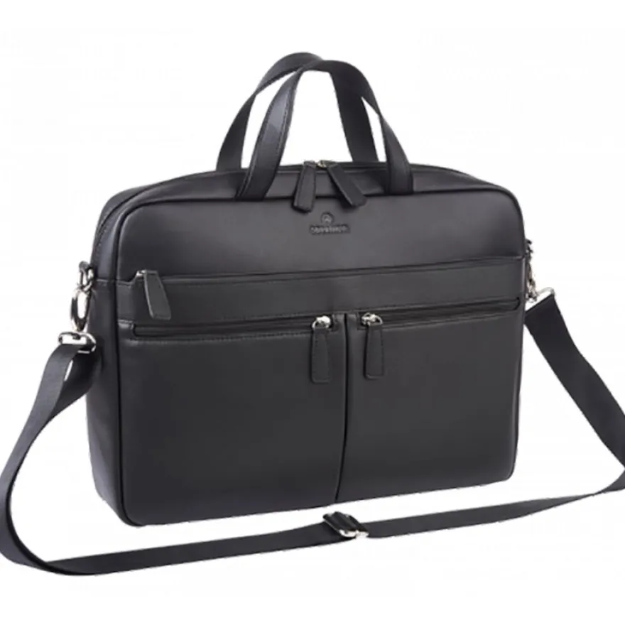 Oberthur Bradford - Sacoche pour ordinateur portable 15,6" - 2 compartiments - noir
