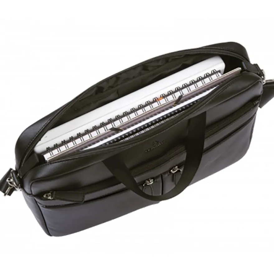 Oberthur Bradford - Sacoche pour ordinateur portable 15,6" - 2 compartiments - noir