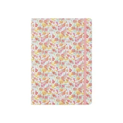 Oberthur Caracas - Cahier de notes - A5 (148 x 210 mm) - 100 feuilles / 200 pages - papier ivoire - doublé - orange flowers - couverture orange
