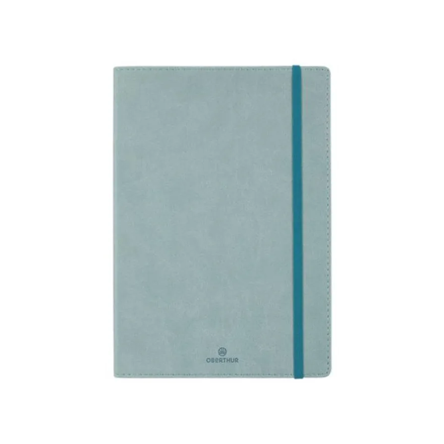 Oberthur Carmen - Carnet de notes souple - A5 - uni - 200 pages - vert de gris