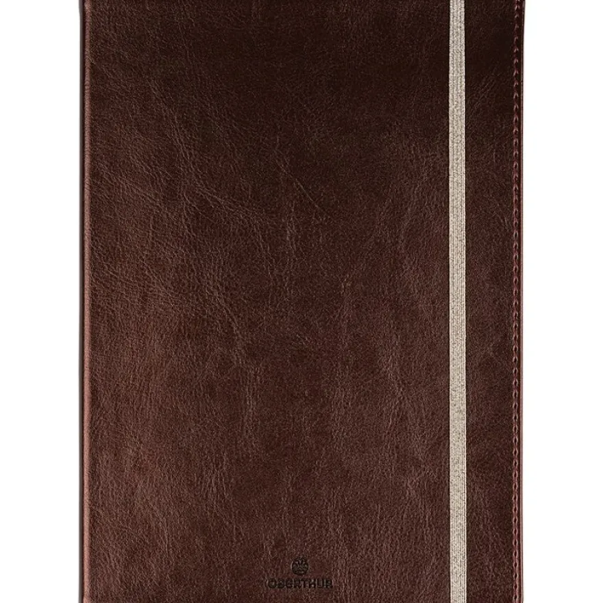 Oberthur Carmen - Carnet de notes souple A5 - ligné - 200 pages - marron glacé