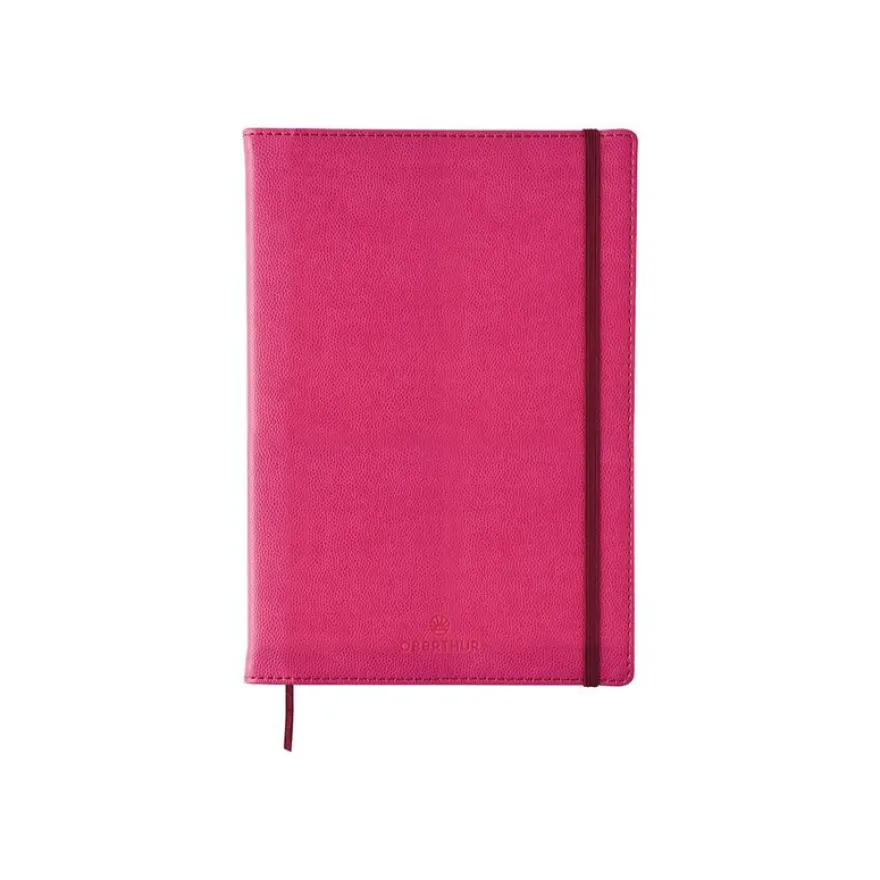 Oberthur Carmen - Carnet de notes rigide A5 - ligné - rose
