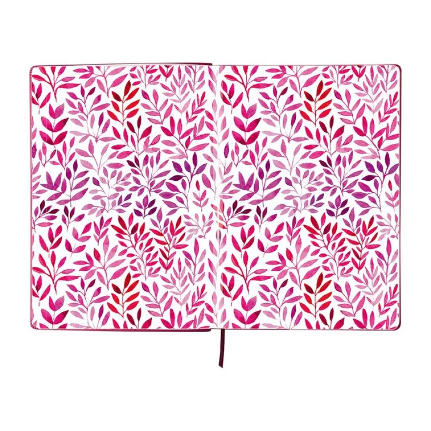Oberthur Carmen - Carnet de notes rigide A5 - ligné - rose