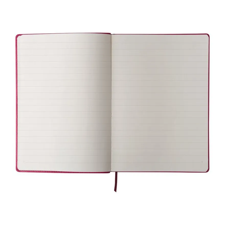 Oberthur Carmen - Carnet de notes rigide A5 - ligné - rose
