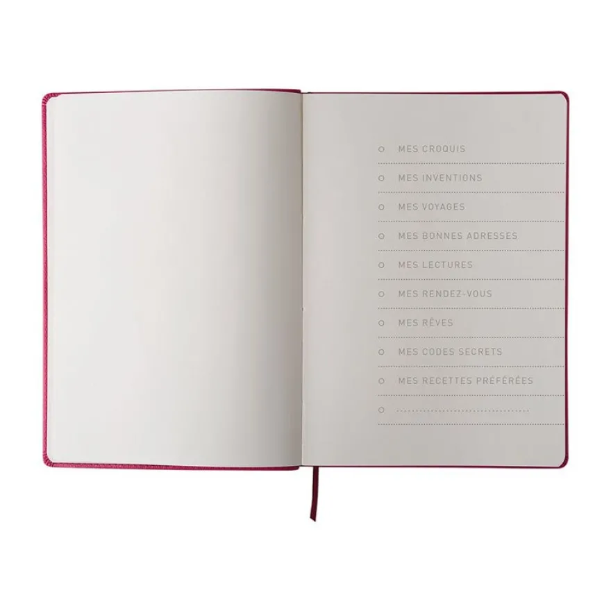 Oberthur Carmen - Carnet de notes souple ligné - A6 - 160 pages - blush