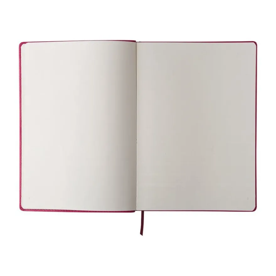 Oberthur Carmen - Carnet de notes souple A5 - uni - rose poudré