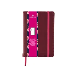 Oberthur Carmen - Carnet de notes A7 - prune